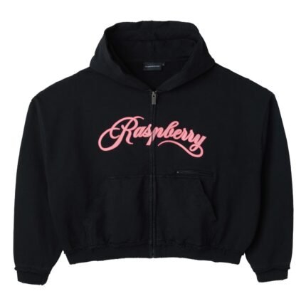 GV Gallery Raspberry Hills 'Black- Pink Logo' Hoodie
